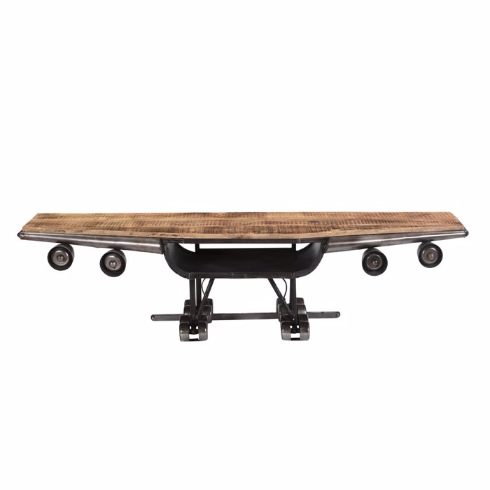 Liberta-Maison Wings TV Stand Gunmetal Fusiko 188x44x44cm 05-0742