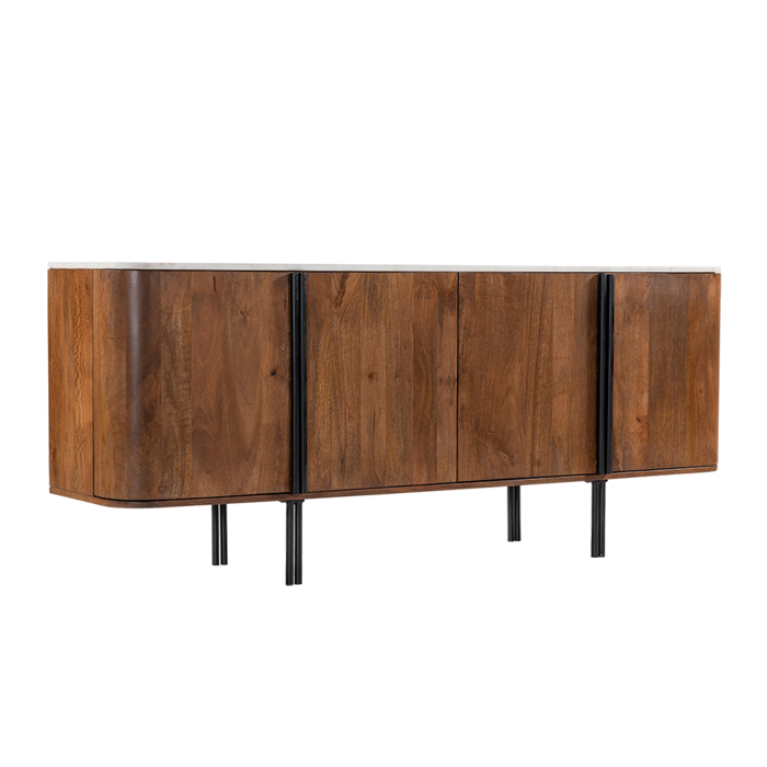 Liberta-Maison Terra Nova Boufes 4PORTES Karudi Lefko Marmaro 180x40x76cm 05-0762