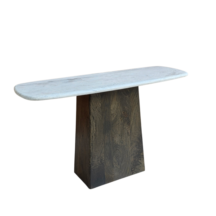 Liberta-Maison Bords Konsola Lefko Marmaro Karudi Skouro 130x45x76cm 07-0017