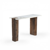 Liberta-Maison Fores Konsola Kafe Lefko Me Opsi Marmarou 120x45x76cm 07-0022