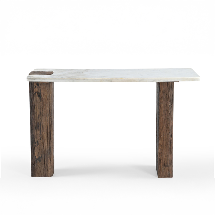 Liberta-Maison Fores Konsola Kafe Lefko Me Opsi Marmarou 120x45x76cm 07-0022