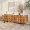Liberta-Maison Chocolat TV Stand 2PORTES Karudi 162x42x54cm 08-0009
