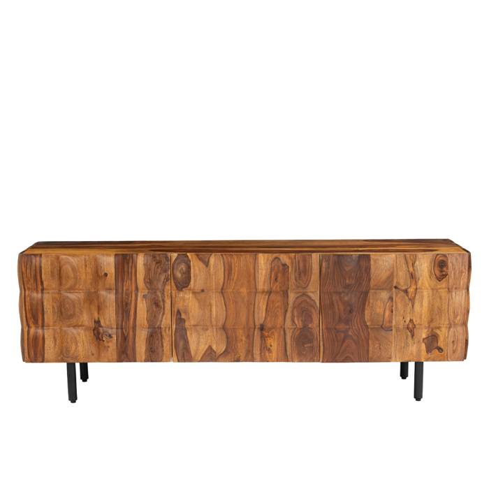 Liberta-Maison Chocolat TV Stand 2PORTES Karudi 162x42x54cm 08-0009