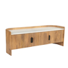 Liberta-Maison Organic Bitter TV Stand 2PORTES Karudi Lefko 147x45x50cm 08-0010