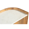 Liberta-Maison Organic Bitter TV Stand 2PORTES Karudi Lefko 147x45x50cm 08-0010