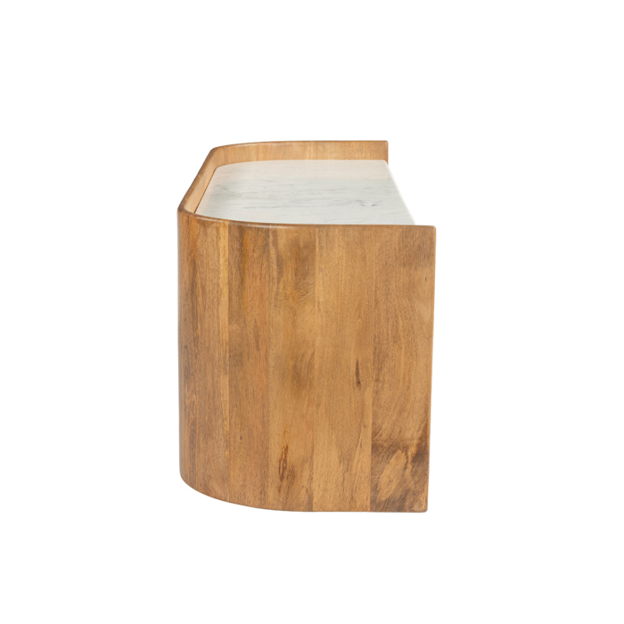 Liberta-Maison Organic Bitter TV Stand 2PORTES Karudi Lefko 147x45x50cm 08-0010