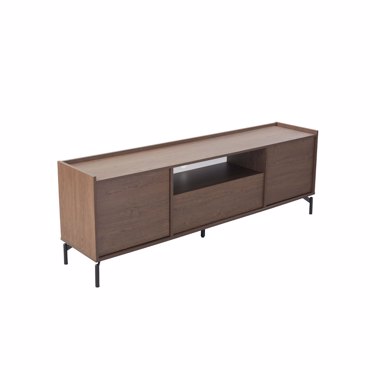 Liberta-Maison Tobac TV Stand 2ΠΟΡΤΕΣ 1ΣΥΡΤΑΡΙ Καρυδι Σκούρο 180x39x62cm 08-0027