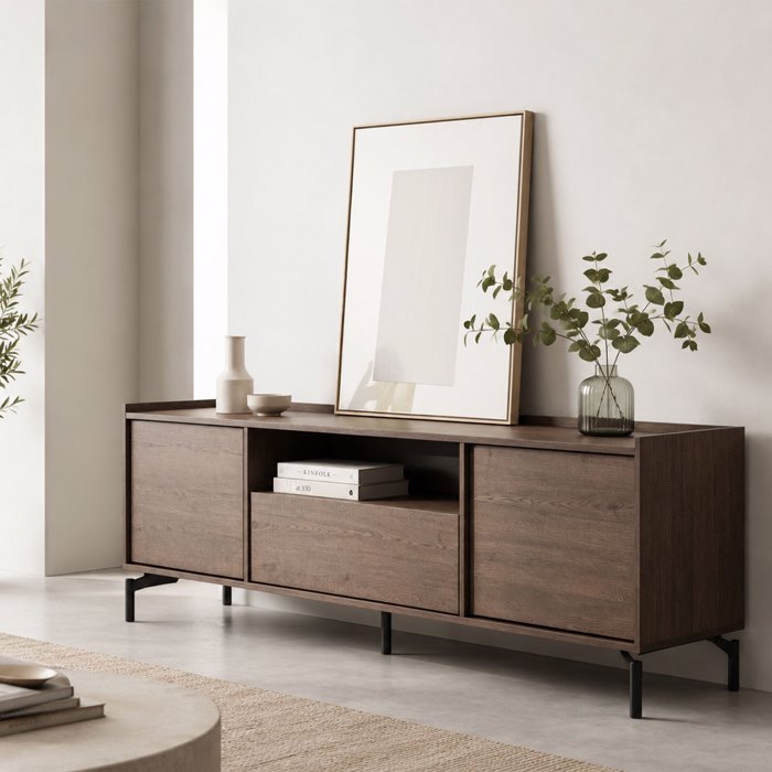 Liberta-Maison Tobac TV Stand 2PORTES 1SuRTARI Karudi Skouro 180x39x62cm 08-0027