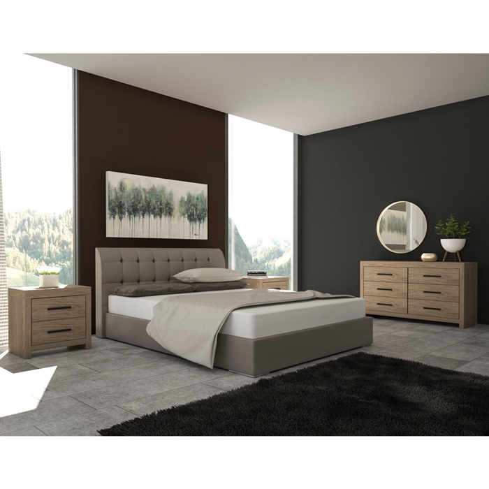 Liberta - Maison DODO Komodino Oak Skouro 58x39x56cm 09-0935