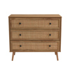 Liberta - Maison AMMOS Komota Fusiki me Rattan me 3 Surtaria 90x39x79cm 09-1234