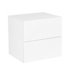 Liberta - Maison MEZZA LUNA Komodino Lefko me 2 Surtaria 55x45x52cm 09-1952