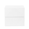 Liberta - Maison MEZZA LUNA Komodino Lefko me 2 Surtaria 55x45x52cm 09-1952