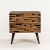 Liberta - Maison COAST Komodino Mavro/Fusiko 55x43x55.5cm 09-2058