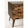 Liberta - Maison COAST Komodino Mavro/Fusiko 55x43x55.5cm 09-2058