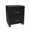 Liberta - Maison GIANT Komodino Mavro/Xruso 50x40x61cm 09-2068