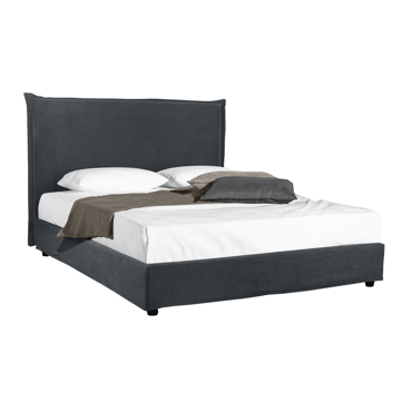 Liberta - Maison CITY Κρεβάτι Γκρι Σκούρο 205x160x110cm (για Στρώμα 160x200cm) 09-2125