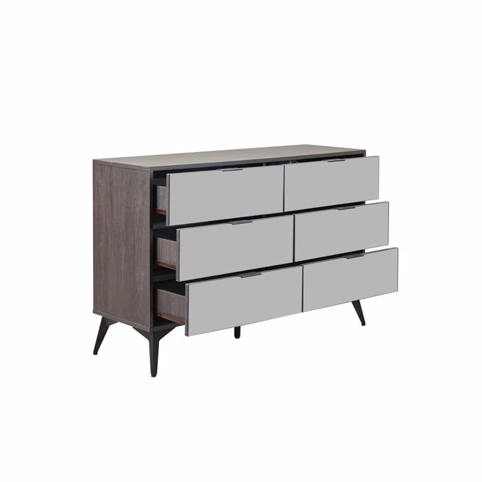 Liberta - Maison SPECCHIO Surtariera me 6 Surtaria Mavro Oak/Kathreptis 120x39x80cm 09-2128