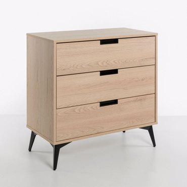 Liberta - Maison NEON Κομότα Φυσική με 3 Συρτάρια 80x39x83cm 09-2159