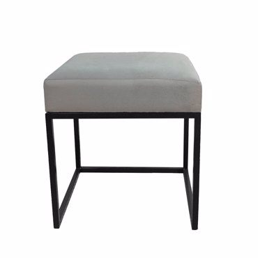 Liberta - Maison CUBIK Σκαμπό Beige 40x40x44cm 16-0674