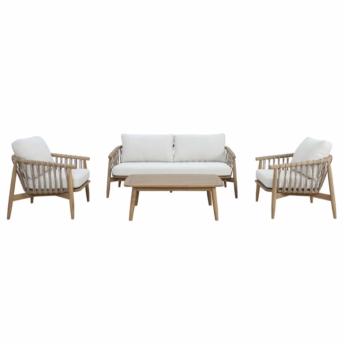 Liberta - Maison CORDA Set Saloni Exoterikou Xorou Fusiko/Lefko 22-0274