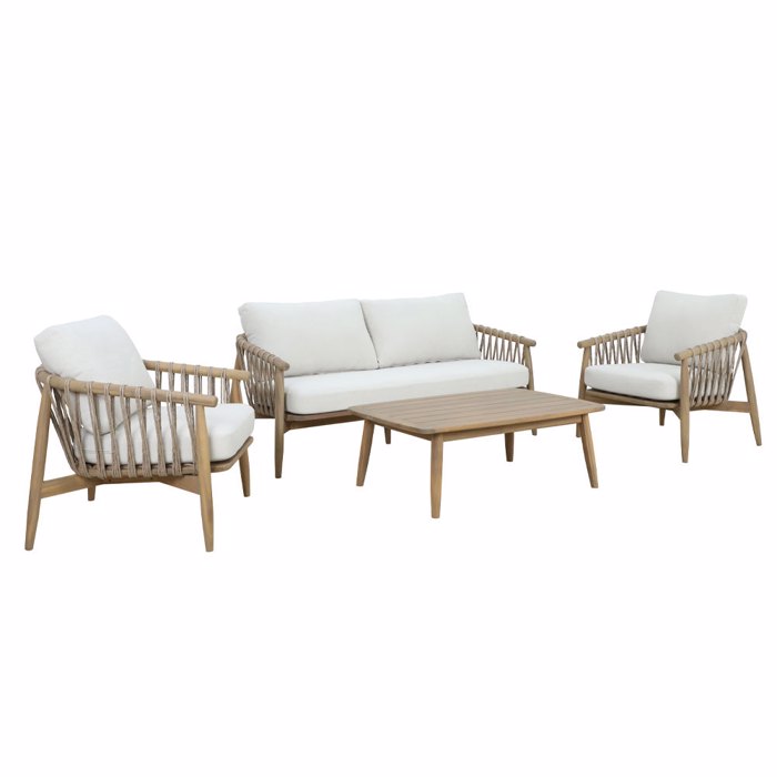 Liberta - Maison CORDA Set Saloni Exoterikou Xorou Fusiko/Lefko 22-0274
