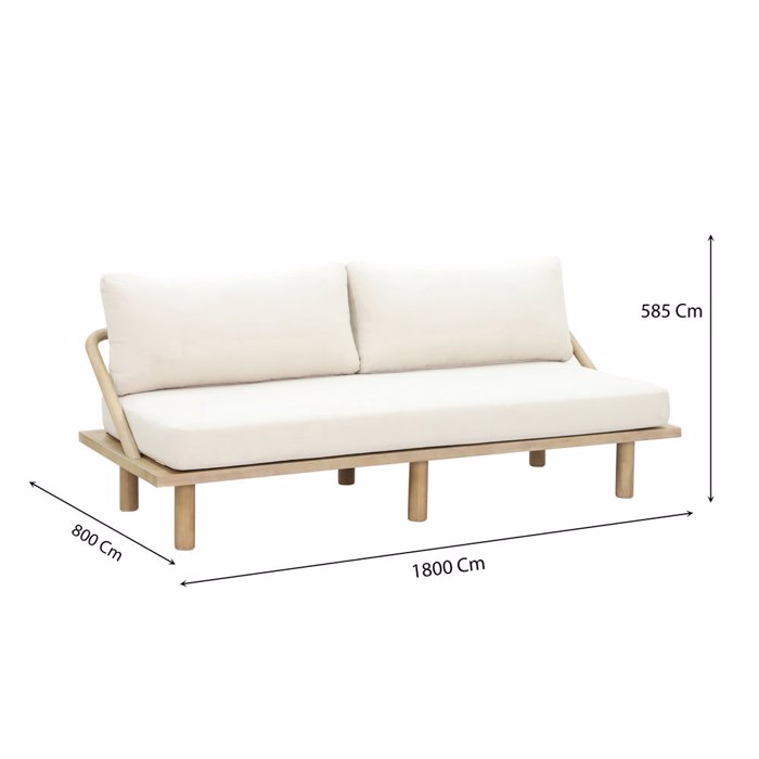 Liberta - Maison SIESTA Kanapes Krebati Fusiko/Cream 180x80x59cm 22-0276