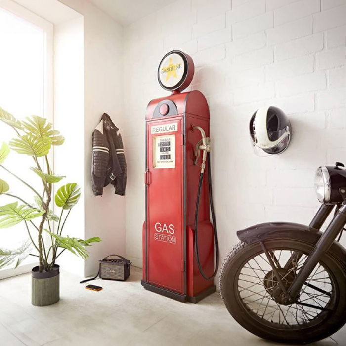 Liberta-Maison Gasoline Bibliothiki Psili Kokkino 53x36x193cm 24-0742