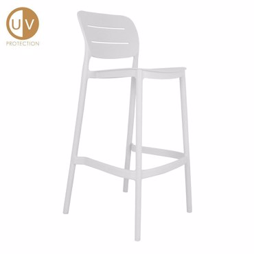 Liberta - Maison ZURICH Σκαμπό Bar Λευκό 50x48.5x103.5cm 26-0070
