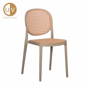 Liberta - Maison RATTI Καρέκλα Latte/Φυσική 41.5x52x84cm 27-0223