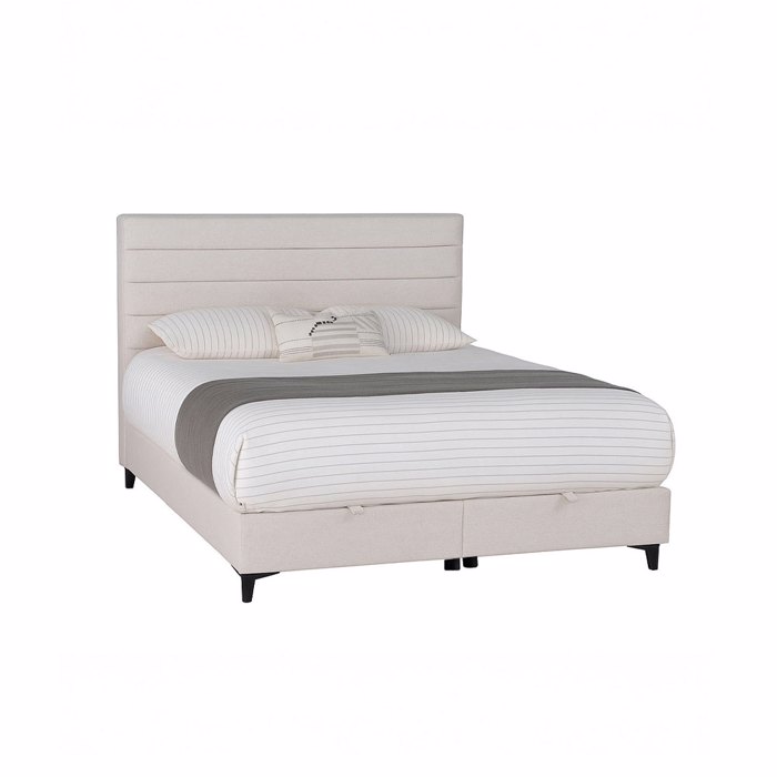 Liberta - Maison UTOPIA Krebati me Apothikeftiko Xoro kai Stroma White Smooth 06-900 207x160x115cm 40-0055