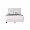 Liberta - Maison UTOPIA Krebati me Apothikeftiko Xoro kai Stroma White Smooth 06-900 207x160x115cm 40-0055