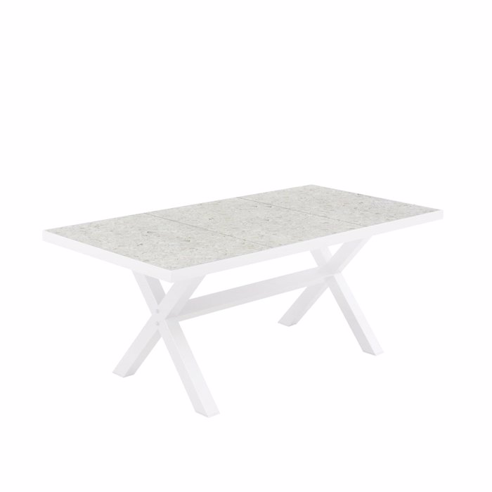 Liberta - Maison STABLE Trapezi Terrazzo Lefko 180x90.5x75cm 52-0013