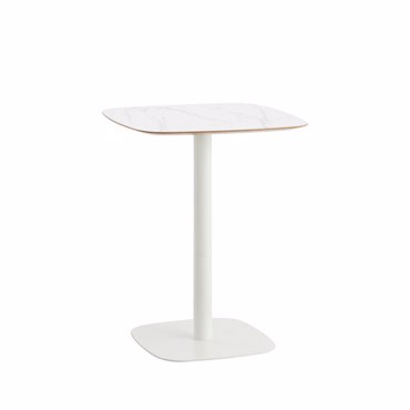 Liberta - Maison QUADRA Τραπέζι Λευκό Με Όψη Μάρμαρου 60x60x74cm 52-0025