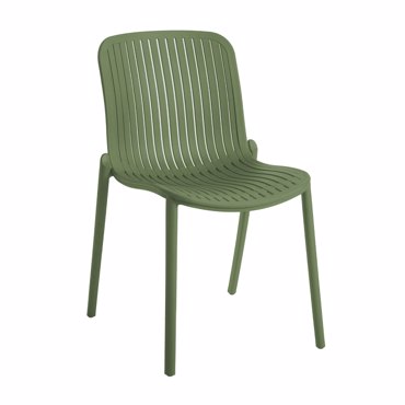 Liberta - Maison BRIO Καρέκλα Λαδί 58x56.5x82cm 53-0007