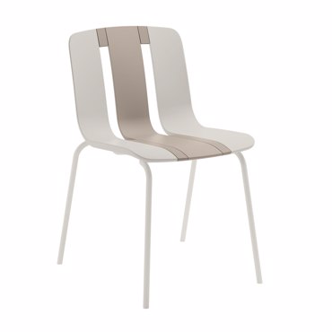Liberta - Maison ART Καρέκλα Μπεζ/Off White 52x44x80cm 53-0050