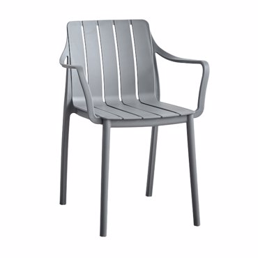 Liberta - Maison PORTO Καρέκλα Γκρι Ανοιχτό 57x54.5x80cm 53-0064