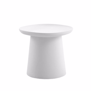 Liberta - Maison PLATE Coffee Table Λευκό 50x50x47.5cm 54-0023