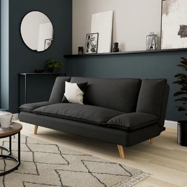 Liberta - Maison COZY Τριθέσιος Καναπές Κρεβάτι Ανθρακί 191x103x84cm 70-0359