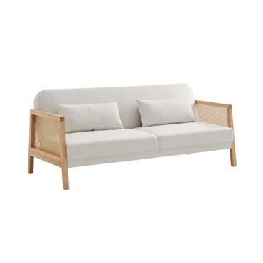 Liberta - Maison AMMOS Τριθέσιος Καναπές Κρεβάτι Off White 196x82x81cm 70-0360