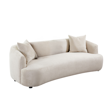 Liberta - Maison CELESTE Τριθέσιος Καναπές Μπεζ 228x98x73cm 70-0450