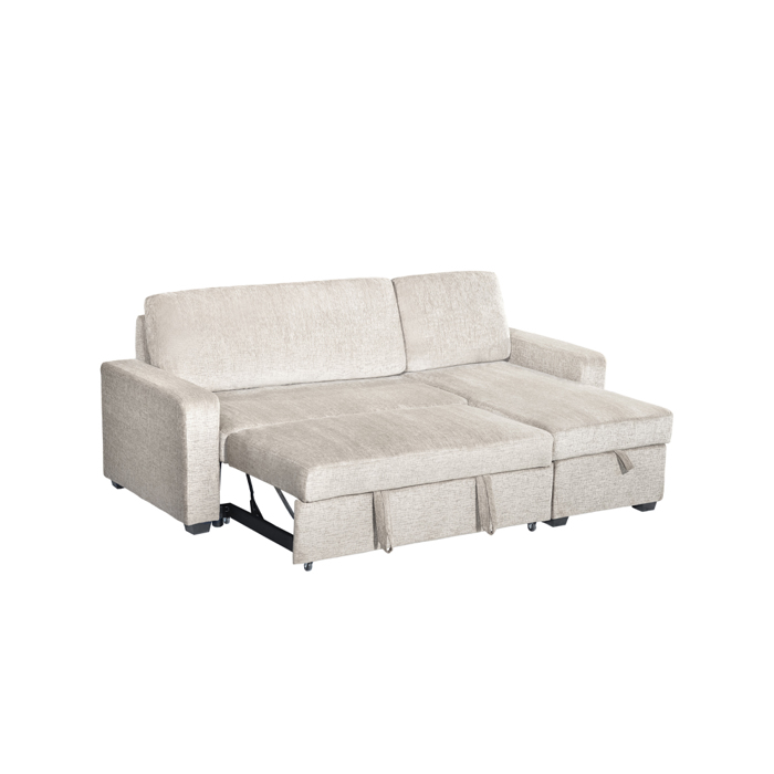 Liberta - Maison TRESOR Kanapes Krebati me Anastrepsimi Gnia Off White 223x145x91cm 70-0452