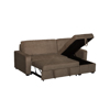 Liberta - Maison TRESOR Kanapes Krebati me Anastrepsimi Gnia Kafe 223x145x91cm 70-0453