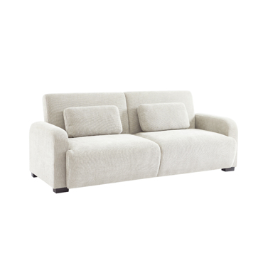 Liberta - Maison NUBO Τριθέσιος Καναπές Κρεβάτι Off White 213x93x86cm 70-0455