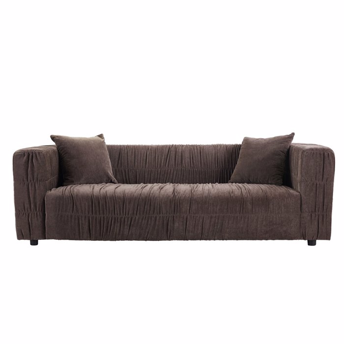 Liberta-Maison Plisse Kanapes 3ThESIOS Kafe 228x97x70cm 70-0476