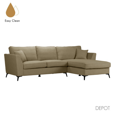 Liberta - Maison BOEL Καναπές Beige με Δεξιά Γωνία 280x170x92cm 71-0160
