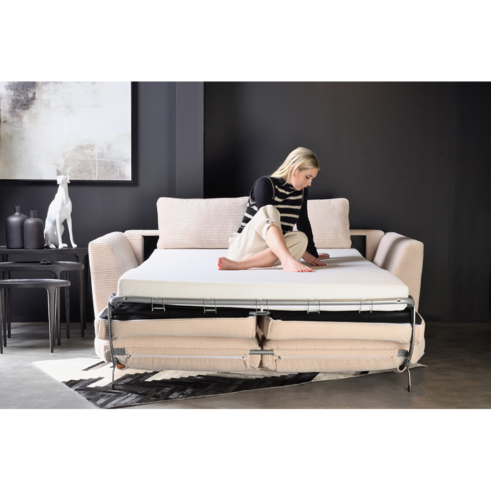 Liberta-Maison Cocoon Kanapes Krebati 3ThESIOS Beige Lincoln D 03 208x94x92cm 71-0432