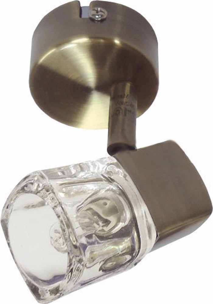 ACA Spot Orofis Peristrefomeno/Ruthmizomeno Metalliko/Gyalino 'Naples' Bronze G9 10X7,5cm 090106GAB