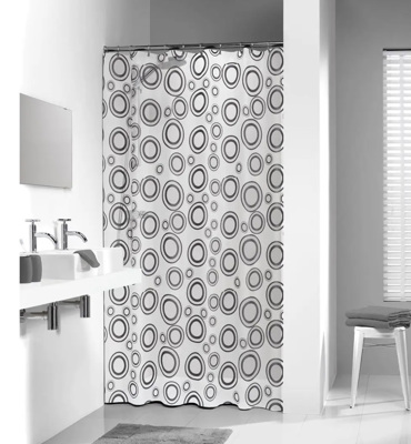 Sealskin Circolo 180X200cm Grey Πλαστική Κουρτίνα Μπάνιου