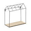 Inart Rafiera Toixou Metalliki Xulini Mavri Natural 30X13X30 6-50-299-0005