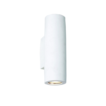 INLIGHT ΑΠΛΙΚΑ ΓΥΨΙΝΗ ΛΕΥΚΗ 2xGU10 Φ10x25cm 43404
